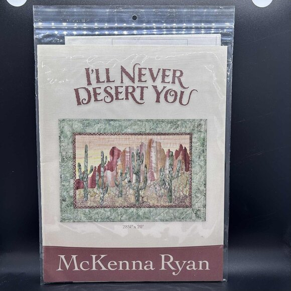 McKenna Ryan “I'll Never Desert You” Applique Quilt Sewing Pattern Uncut FF - Picture 1 of 5